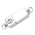 2GB USB Holder 2 Inch Medical ID Tag for Custom Bracelets